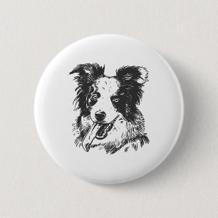 Border Collie Dog - Aussie Lover 6 Cm Round Badge
