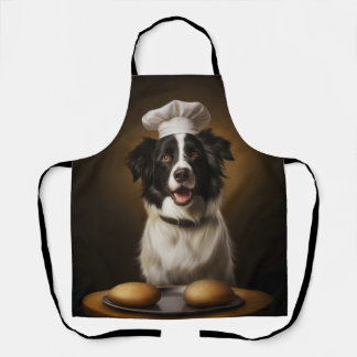 Border Collie Dog Chef Apron