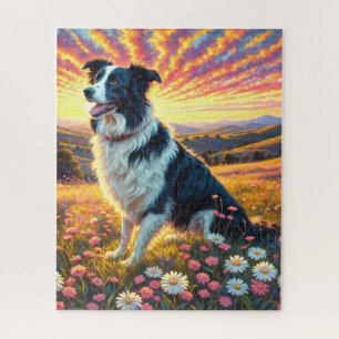 Border Collie Dog Jigsaw Puzzle