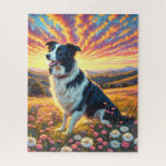 Border Collie Dog Jigsaw Puzzle<br><div class="desc">Border Collie Shepherd Dog beautiful puzzles,  art tiles,  stockings,  notebooks and farm planners.  Phone cases and other products too. Add this image to other products.  Add your own text too.  Lots of pets in my stores.</div>