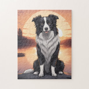 Border Collie Dog Jigsaw Puzzle