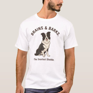 Border Collie Dog Mom Dad Art: Smartest Dog Breed T-Shirt