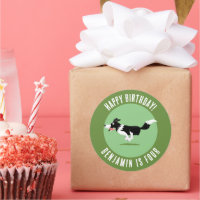 Border Collie dog personalised birthday cartoon