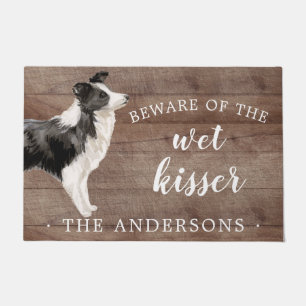 Border Collie Dog Personalised Door Mat