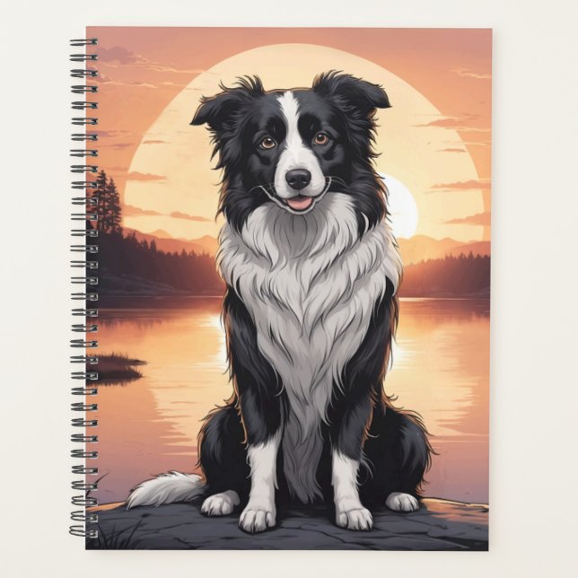 Border Collie Dog Planner (Front)