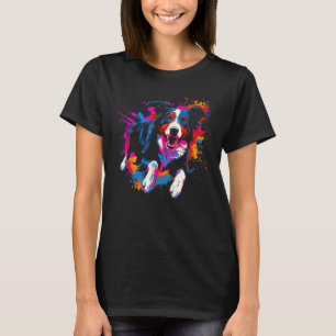 Border Collie Dog Pop 1 T-Shirt