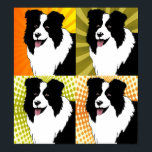 Border Collie Dog Pop Art  Poster Original artwork<br><div class="desc">Border Collie Dog Pop Art  Poster Original artwork</div>