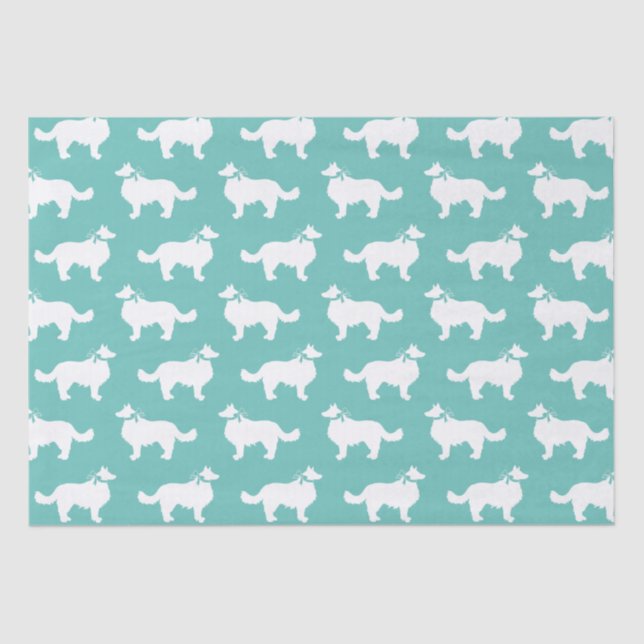 Border Collie Dog Puppy Tissue Paper (Front)