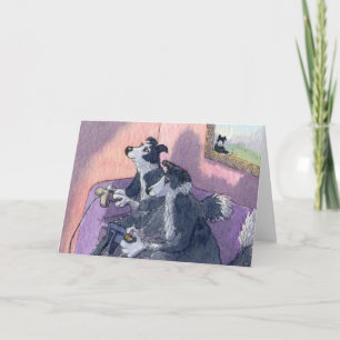Border Collie Dog Videogamers, Concentration CARD