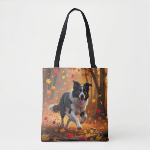 Border Collie Elegant Shoulder Tote Bag