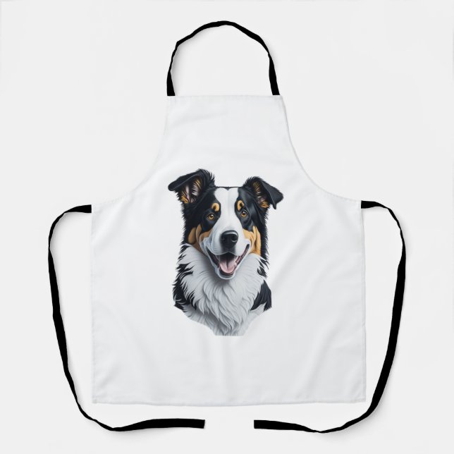 Border Collie face Apron (Front)