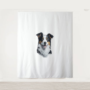 Border Collie face Tapestry