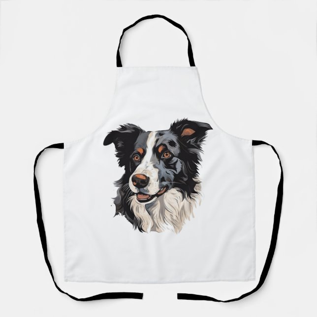 Border Collie Famous Design design - Smartest Apron (Front)