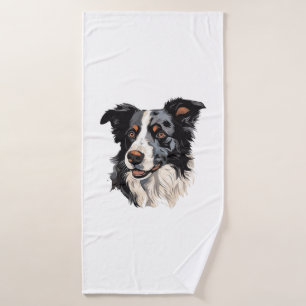 Border Collie Famous Design design - Smartest Bath Towel