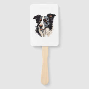 Border Collie Famous Design design - Smartest Hand Fan