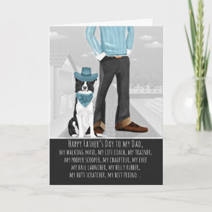 Border Collie from the Dog Father's Day Card