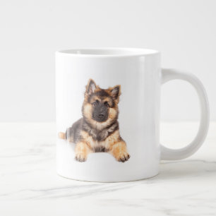 Border Collie German Shepherd Mix Large Coffee Mug