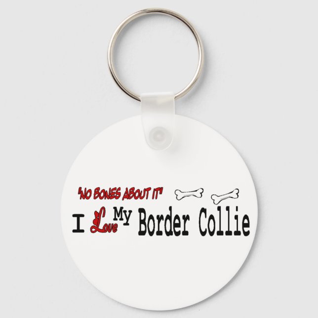 Border Collie Gifts Key Ring (Front)