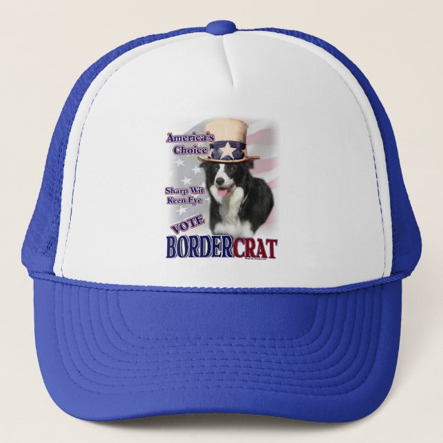 Border Collie Gifts Trucker Hat (Front)