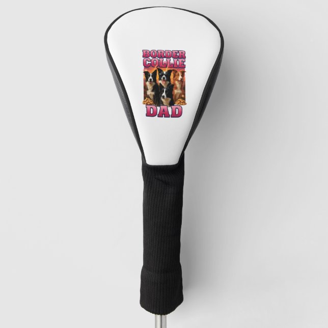 Border Collie    Golf Head Cover (Front)