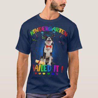 Border Collie Graduation Class Of 22 Kindergarten  T-Shirt