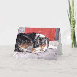 Border Collie Greeting Card