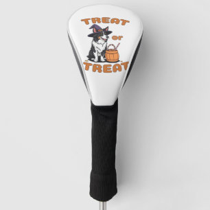 Border Collie Halloween Dog Costume �Treat or Trea Golf Head Cover