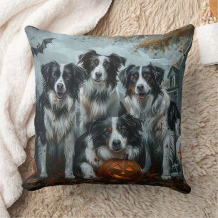Border Collie Halloween Night Doggy Delight Cushion