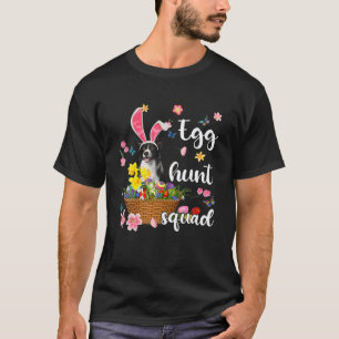 Border Collie Happy Easter Day Easter Colourful Eg T-Shirt
