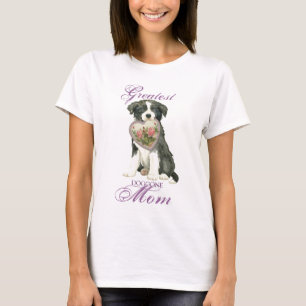 Border Collie Heart Mum T-Shirt