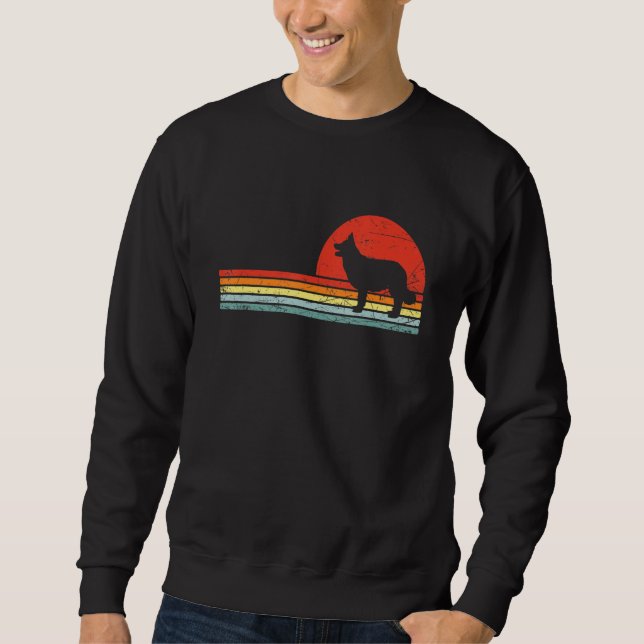 Border Collie Heartbeat Dog Owners Sweatshirt (Front)
