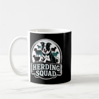 Border Collie Herding Squad Design For Dog Lovers Coffee Mug