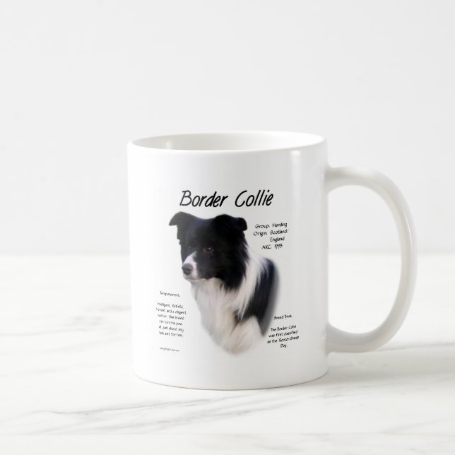 Border Collie History Design Coffee Mug (Right)