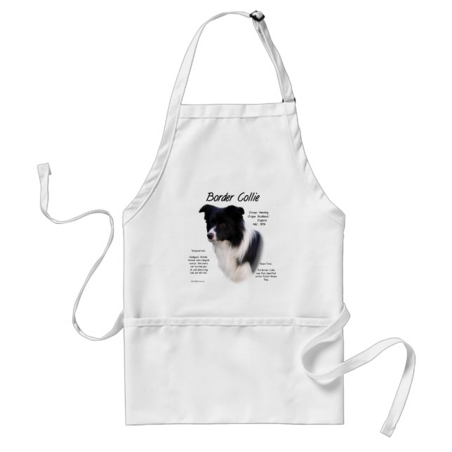 Border Collie History Design Standard Apron (Front)
