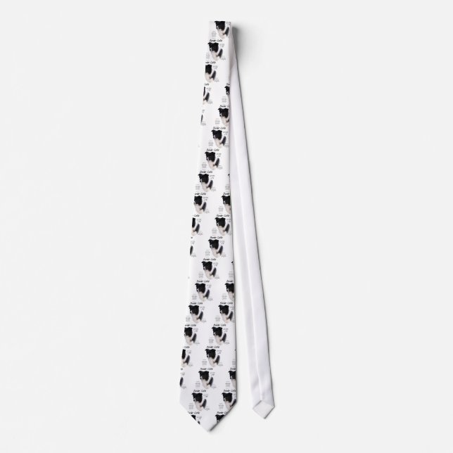 Border Collie History Design Tie (Front)
