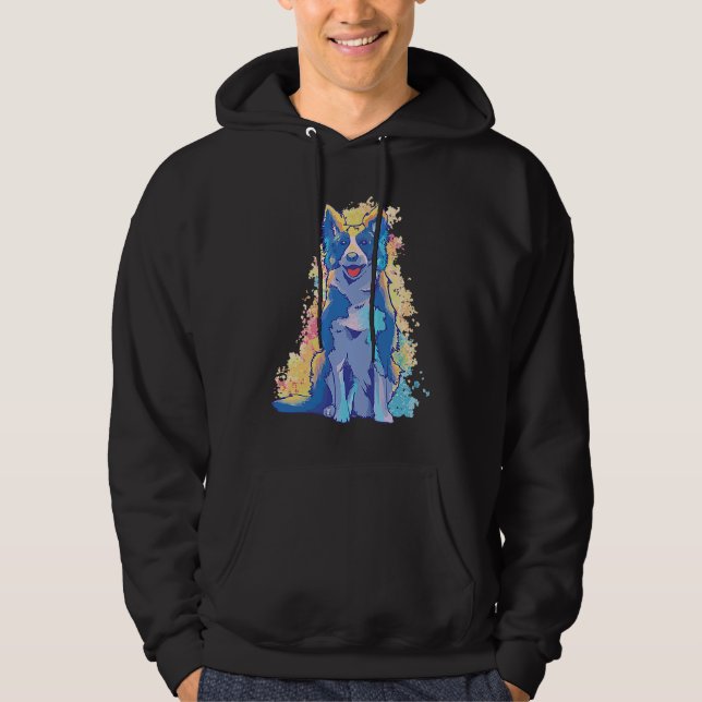 Border Collie Hoodie (Front)