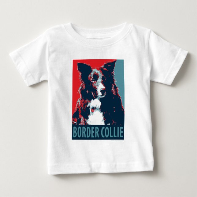Border Collie Hope Parody Poster Baby T-Shirt (Front)