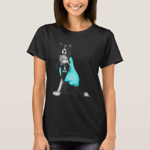 Border collie I Love Mum Tattoo Apparel Dog Mum T-Shirt