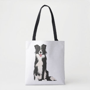 Border Collie Illustration! Tote Bag