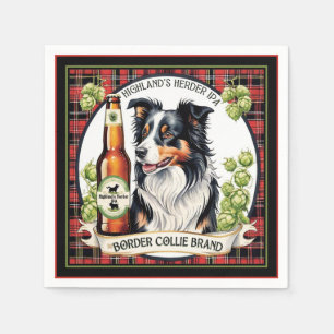 Border Collie IPA Napkin