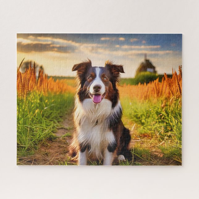 Border Collie  Jigsaw Puzzle (Horizontal)