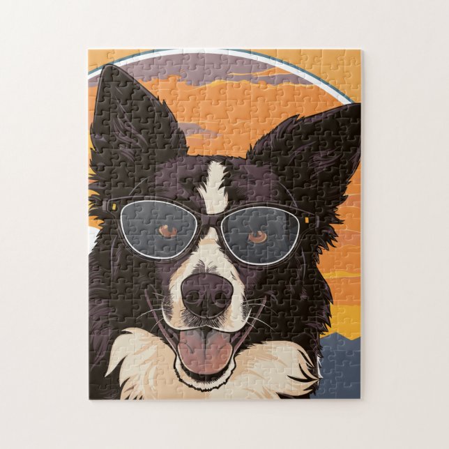 Border Collie Jigsaw Puzzle (Vertical)
