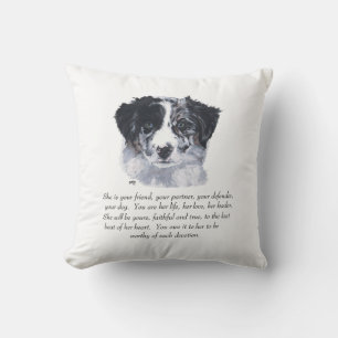 Border Collie Keepsakes Cushion