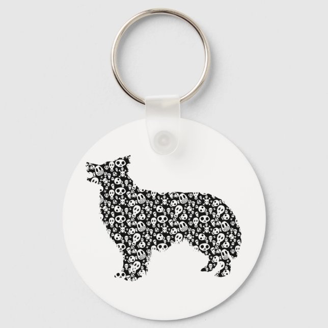Border Collie Key Ring (Front)