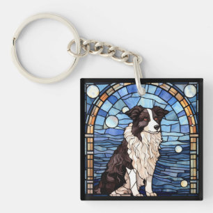 Border Collie Key Ring