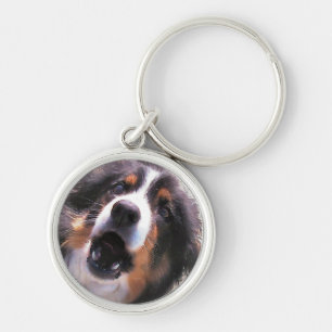 BORDER COLLIE KEY RING