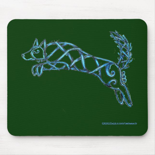 Border Collie Knot, Mousepad (Front)