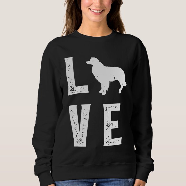 Border Collie Love  1 Sweatshirt (Front)