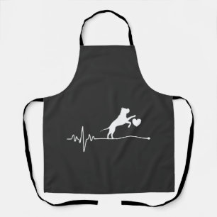 Border Collie Lover Mum Gifts Heartbeat Mother's D Apron