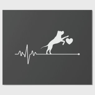 Border Collie Lover Mum Gifts Heartbeat Mother's D Wrapping Paper
